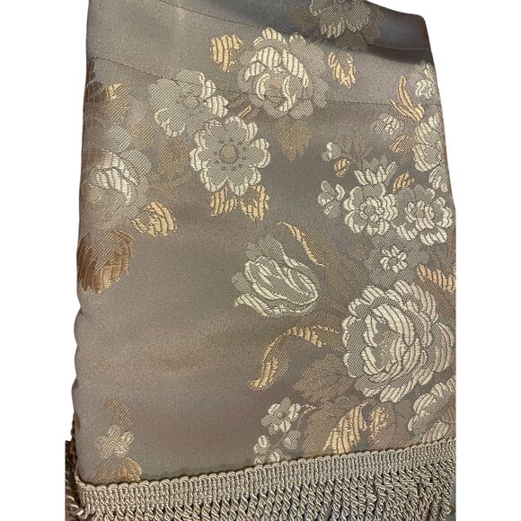 Drapes Curtains Jacquard Panels by Matic 3 Panels 84x55 Sage embossed floral - Picture 5 of 9